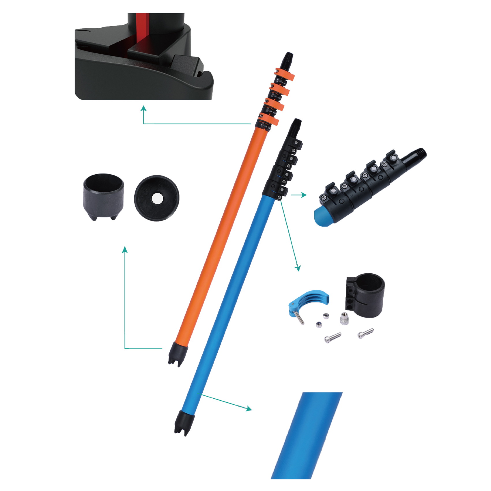 Patented Rainbow Anti Spin Pole