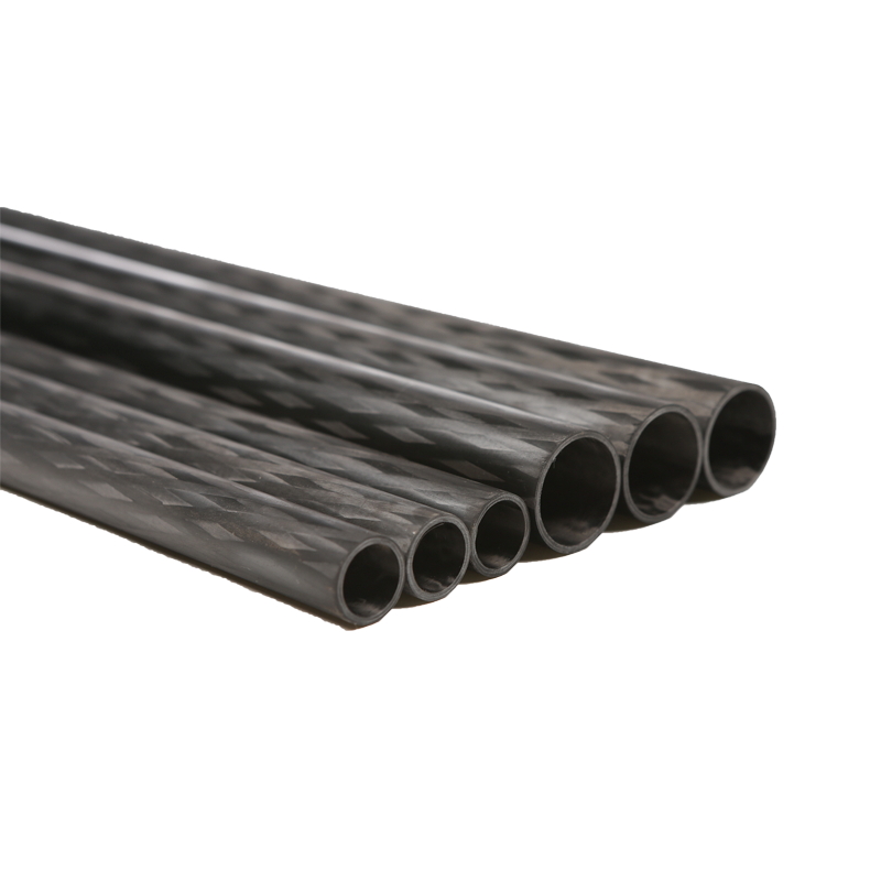 White Clear Coating Carbon Fiber Tube