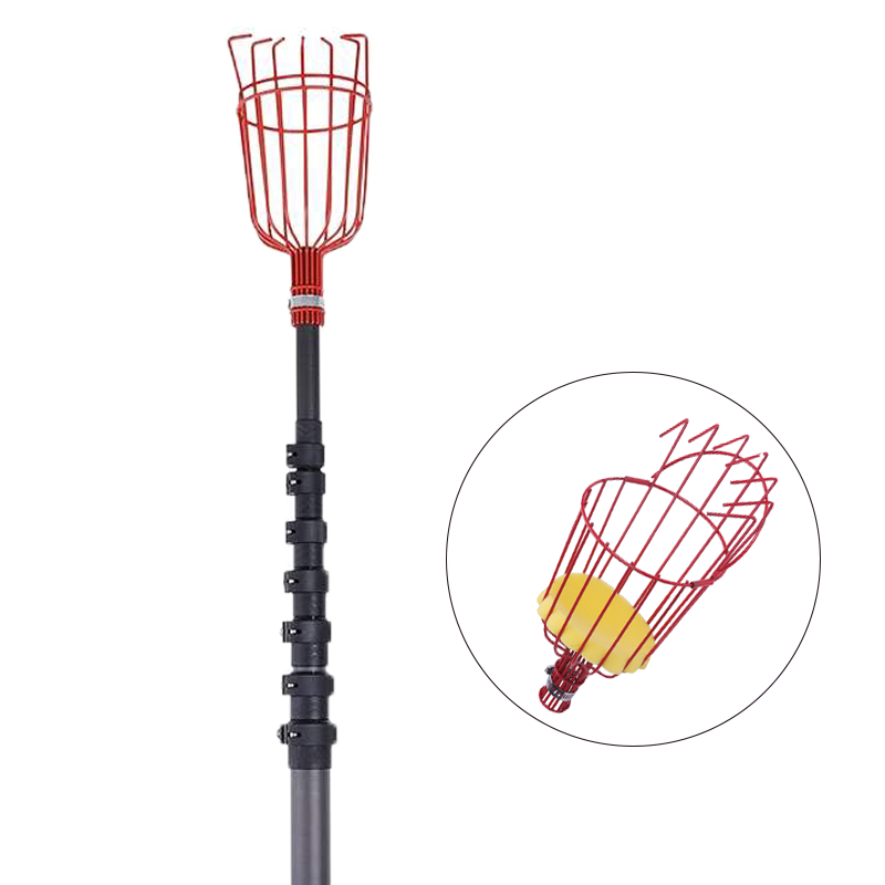 Prunering Pole 18ft Carbon Fiber Telescopic Pole Fruit Picking Net