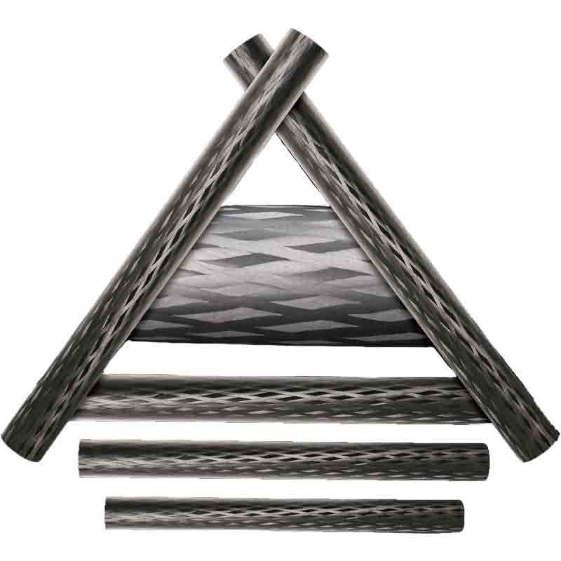 Cross Weave Carbon Fiber Matte Finish Tube For Aerospace Area